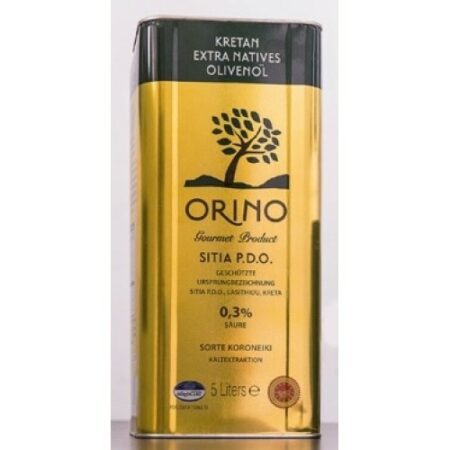 Extra panenský olivový olej ORINO P.D.O. Sitia 5l tin